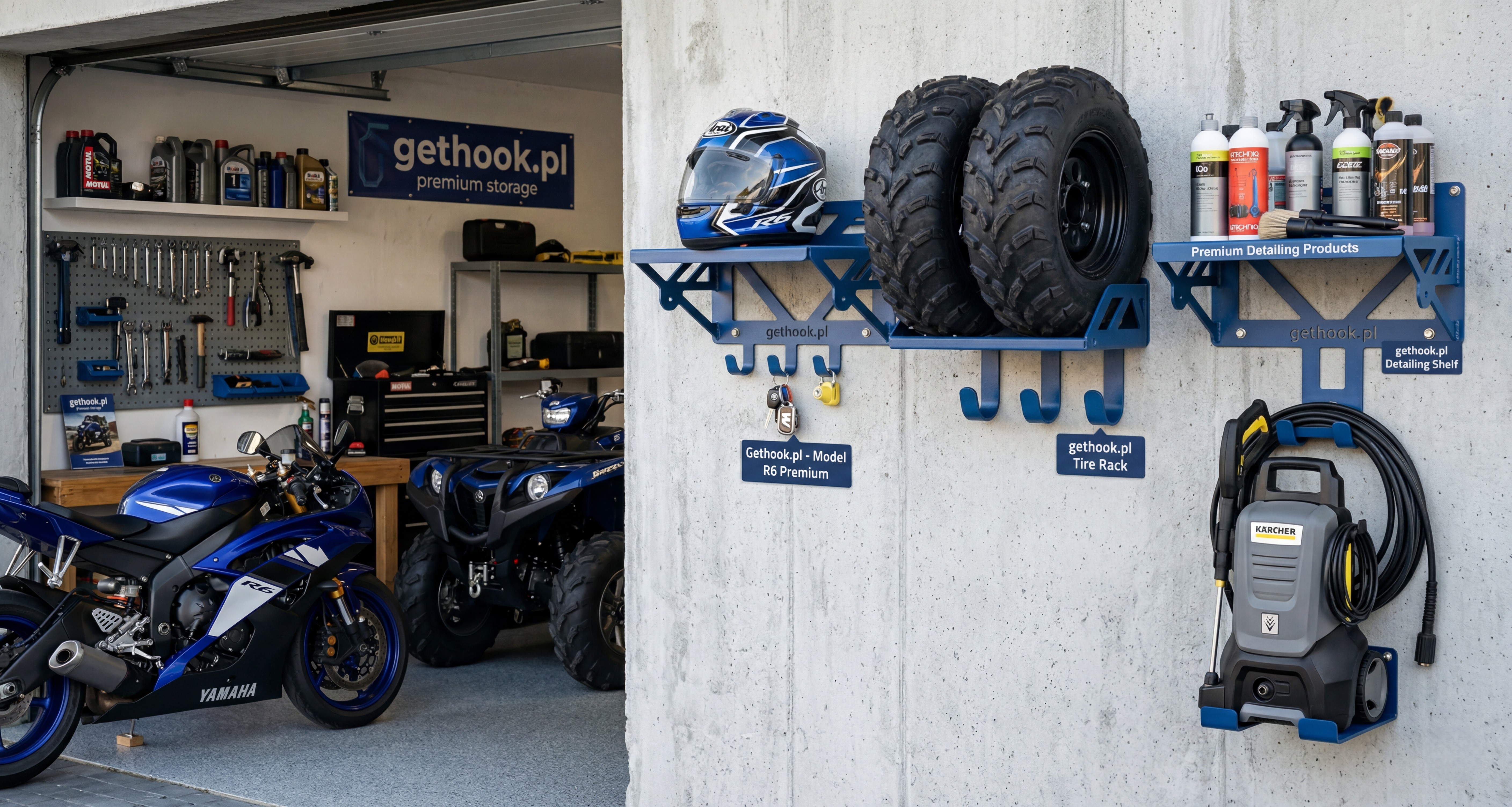 Wypasiony garaż z quadem